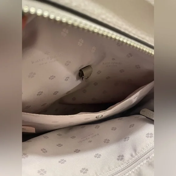 Kate Spade Polly Medium Backpack Warm Taupe - Picture 8 of 12